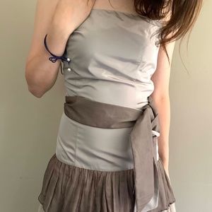 ZARA - Ruffle fit & flare dress